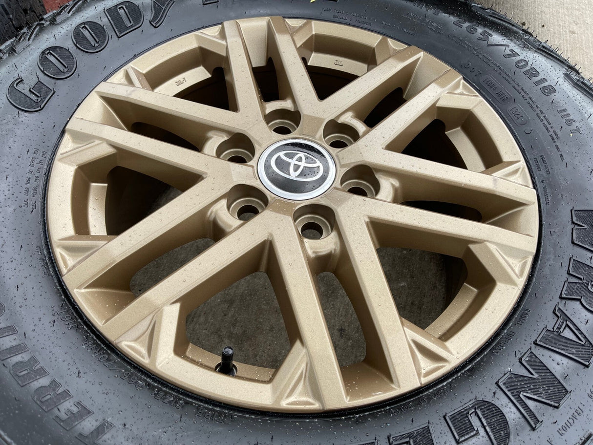 18" Toyota Tundra TRD OEM wheels rims 75281 Sequoia LX600 BRONZE 2025 2026 NEW Texas Truck Tire