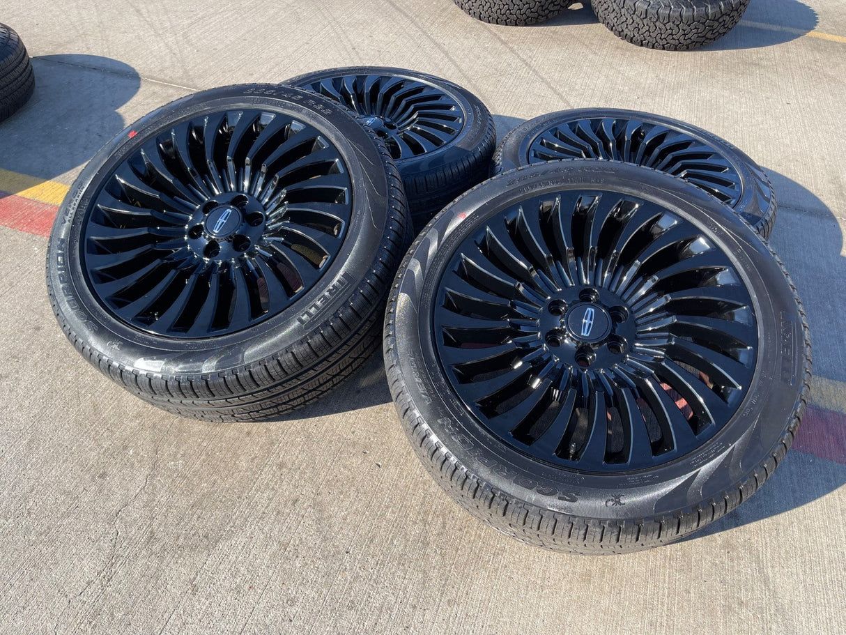 22" Lincoln Navigator OEM rims wheels 10179 Black Label NEW Texas Truck Tire