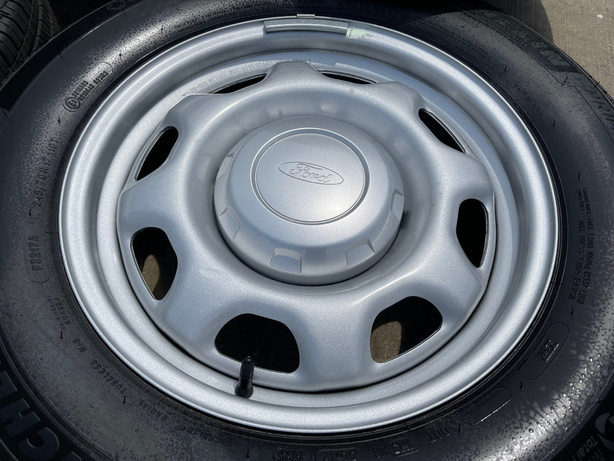 17" Ford F-150 OEM rims wheels 3857 tires steel 2023 2024 2025 2026 MICHELIN NEW Texas Truck Tire