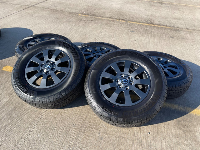 18" Toyota Land Cruiser OEM TRD wheels rims 95952 Tundra Sequoia MICHELIN NEW Texas Truck Tire