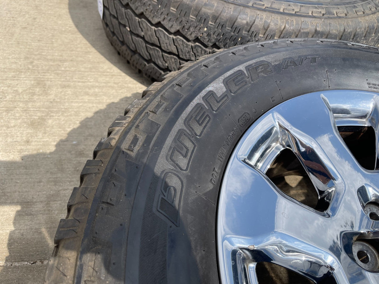 20" Ford F-250 King Ranch Lariat OEM 10100 rims wheels CHROME BRIDGESTONE Texas Truck Tire