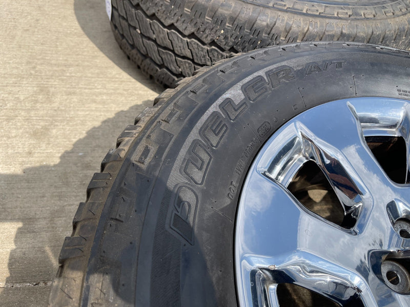 20" Ford F-250 King Ranch Lariat OEM 10100 rims wheels CHROME BRIDGESTONE Texas Truck Tire