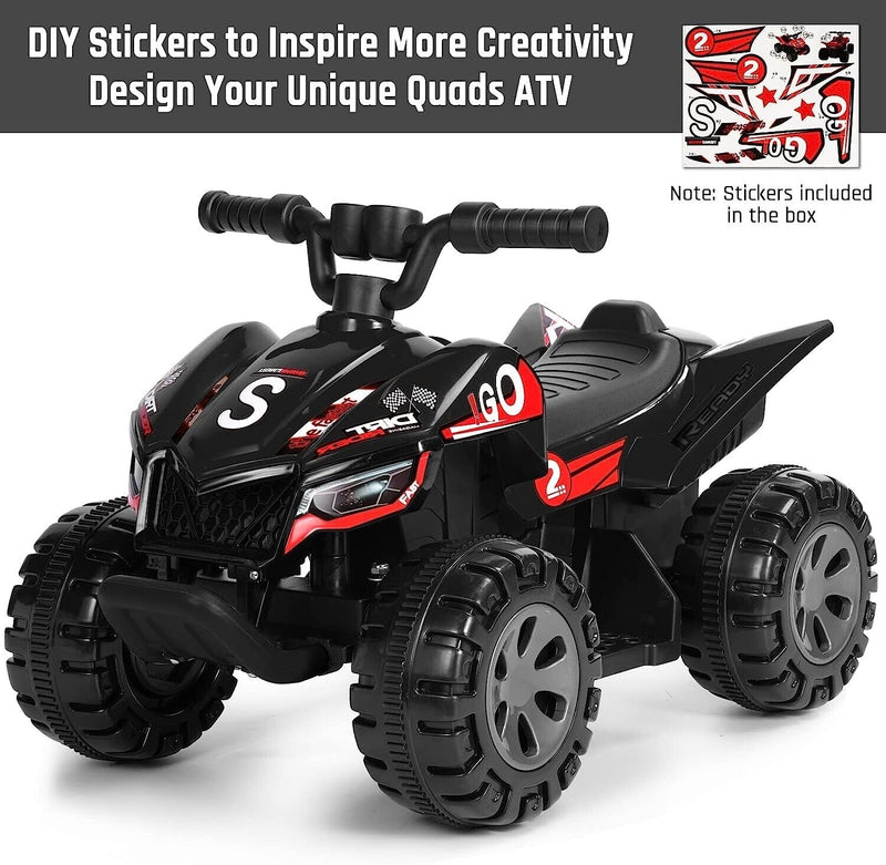 25W Electric ATV for Toddlers with Wireless Music and 6V Battery Power