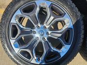 22" Dodge Ram 1500 OEM LIMITED Laramie wheels rims 2685 GRAY 2022 2023 2024 2025 Texas Truck Tire