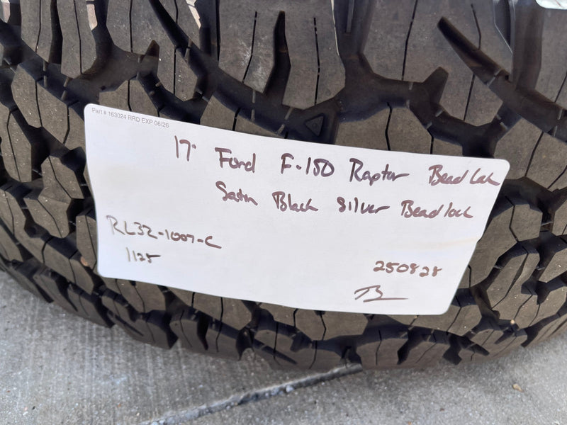 17" Ford F-150 Raptor OEM BEADLOCK 10612 rims wheels BFG KO2 37" 2025 2026 NEW Texas Truck Tire