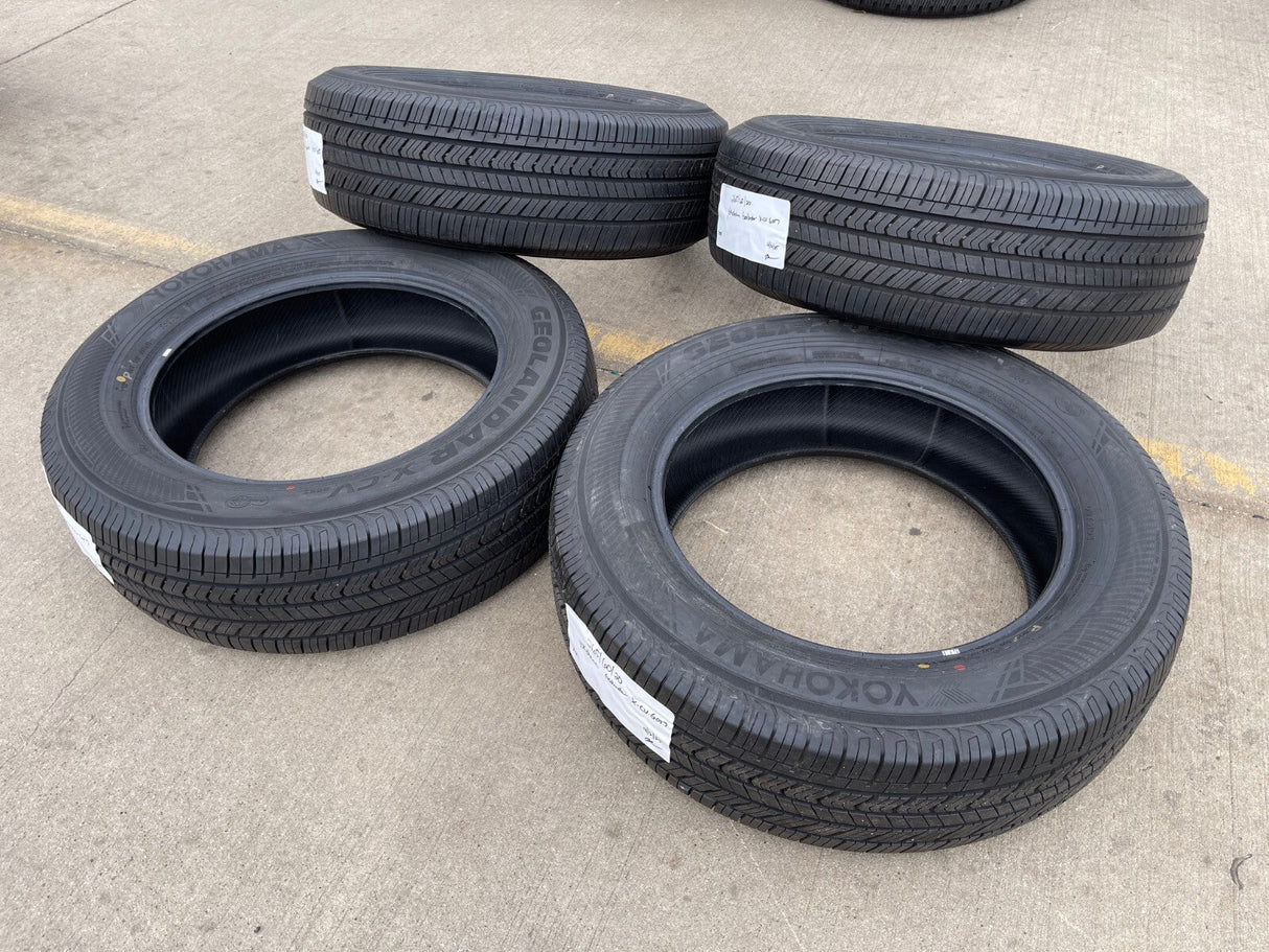 (4) 265/60/20 Yokohama Geolander X-CV tires NEW Sierra Tundra Silverado Texas Truck Tire