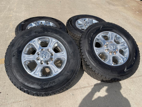 18" Ram 2500 3500 Laramie Power Wagon OEM wheels rims 2692 GOODYEAR A/T NICE Texas Truck Tire
