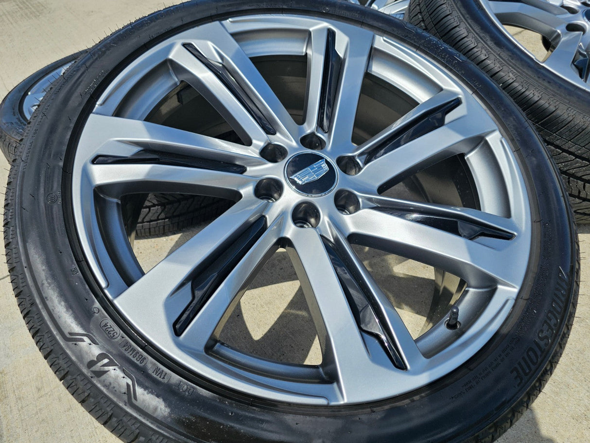 24" Cadillac Escalade V OEM wheels rims tires 2023 2024 2025 2026 2027 NEW Texas Truck Tire