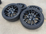 18x8 18" Lorenzo WL036 wheels rims tires 5x4.5 5x114.3 Camry Accord Mustang Texas Truck Tire