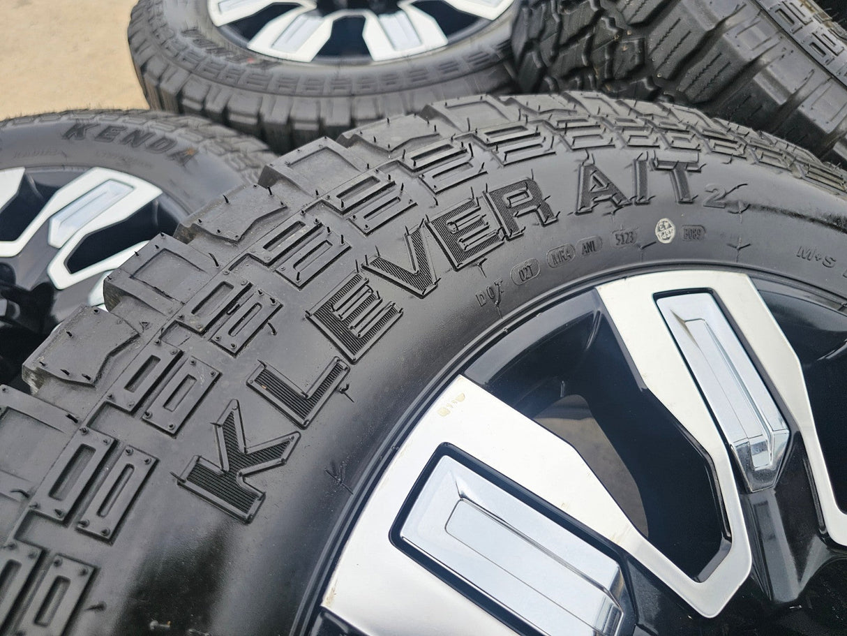 20" GMC Sierra DENALI 2500 3500 OEM wheels rims 5958 14138 Chevy KENDA A/T2 Texas Truck Tire