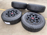 18" Toyota Tundra TRD BBS FORGED OEM black 95458 wheels rims Sequoia FALKEN A/T3 Texas Truck Tire