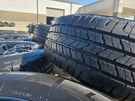 18" Jeep Wrangler SMOKY MOUNTAIN Black OEM 9198 wheels rims tires Texas Truck Tire