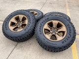 (4) 17" Jeep Wrangler Rubicon OEM 96226 wheels rims Gladiator NEW Texas Truck Tire