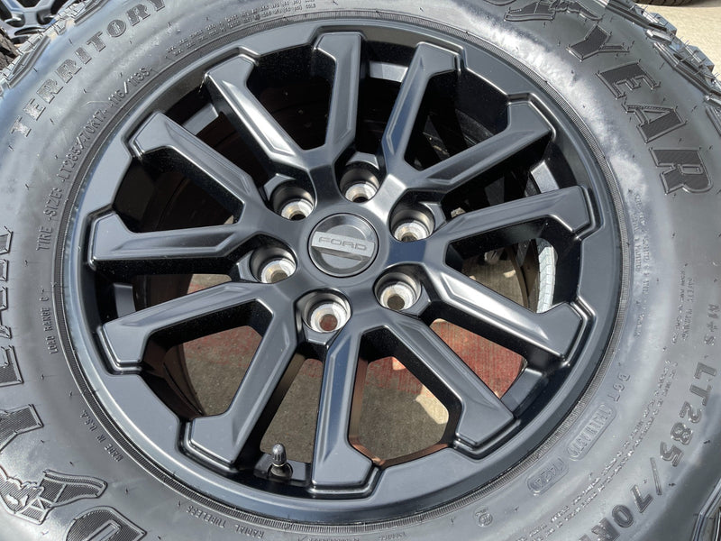 17" Ford F-150 Raptor OEM 10611 rims wheels Bronco 2025 2026 NEW GOODYEAR 33" Texas Truck Tire