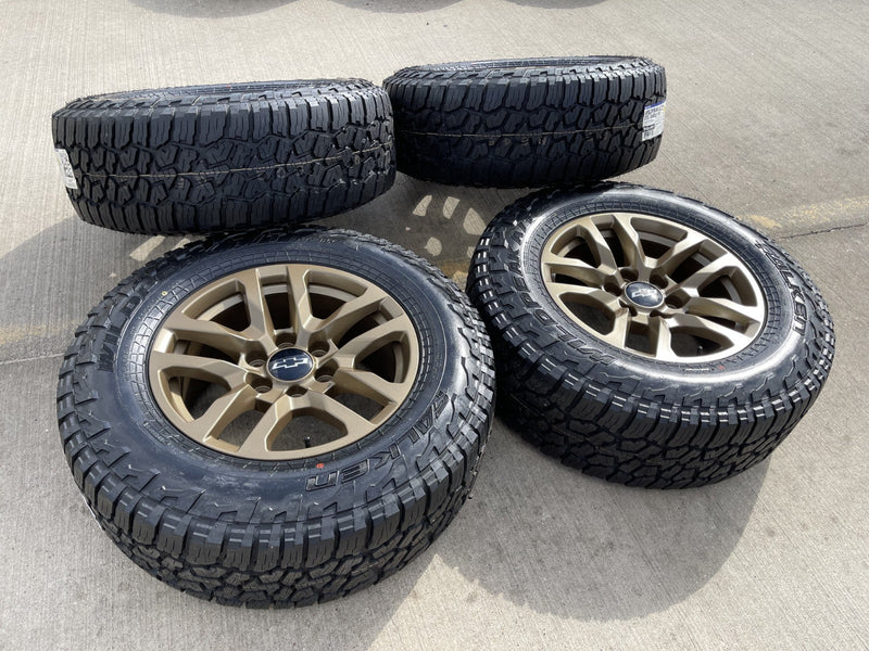 18" Chevy Silverado Suburban Tahoe OEM 5912 wheels rims Yukon Sierra FALKEN NEW Texas Truck Tire