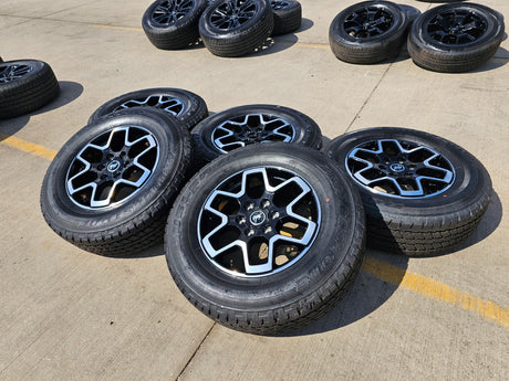 18" Ford Bronco wheels rims black 95213 Ranger 2022 2023 2024 2025 NEW Texas Truck Tire