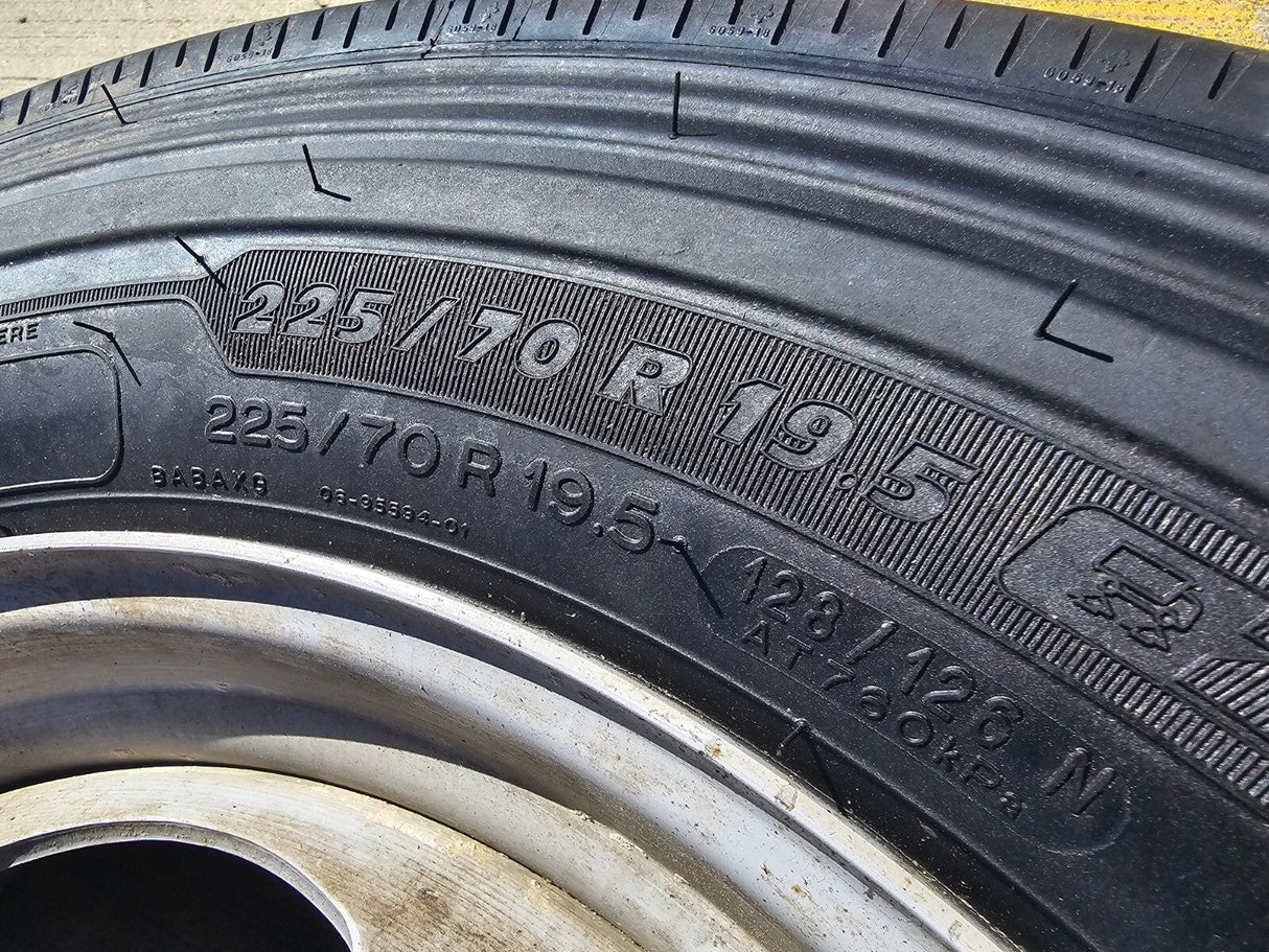 19.5" Ford F-450 F-550 Dually rim RAM 4500 OEM 10x225 spare MICHELIN NEW Texas Truck Tire