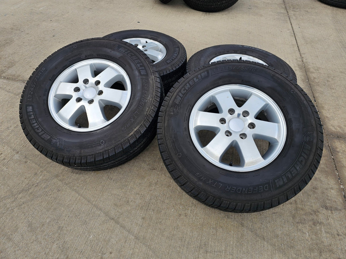 (4) 16" Mercedes Sprinter OEM 2353 wheels rims tires MICHELIN Texas Truck Tire