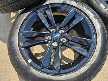 18" Ford Mustang GT OEM BLACK wheels rims PR3C-1007-BA tires 2024 2025 2026 NEW Texas Truck Tire