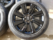 22" Lincoln Navigator OEM rims wheels Black Label 95384 10496 tires NEW Texas Truck Tire