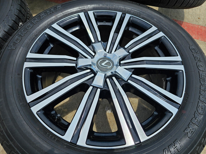21" Lexus LX570 Toyota Land Cruiser OEM 74341 wheels rims tires 5x150 YOKOHAMA Texas Truck Tire