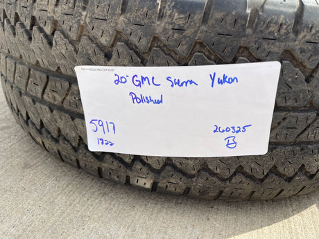20" GMC Sierra Yukon Denali OEM 5917 wheels rims Chevy 2021 2022 2023 2025 2026 Texas Truck Tire