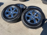 18" Ford F-150 Expedition OEM 10343 chrome rims wheels 2024 2025 2026 MICHELIN Texas Truck Tire