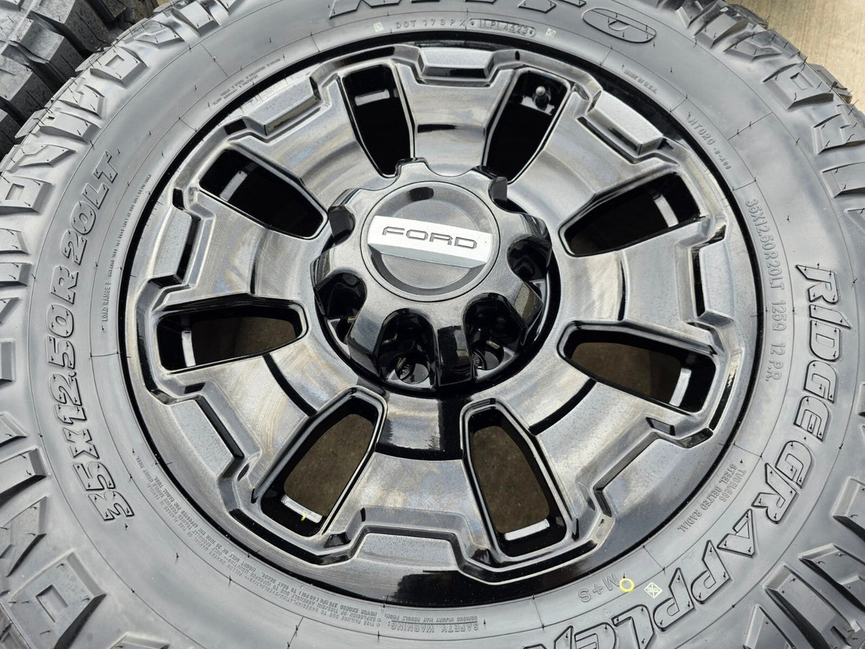 20" Ford F-250 F-350 OEM Limited Tremor 10487 wheels rims 2024 2025 2026 NEW Texas Truck Tire