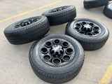 20" Ford F-250 F-350 OEM black TREMOR wheels rims 10484 10299 tires NEW Texas Truck Tire