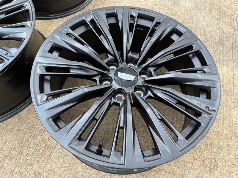 22" Cadillac Escalade V V600 Platinum OEM ORIGINAL wheel rim 2023 2024 2025 NEW Texas Truck Tire