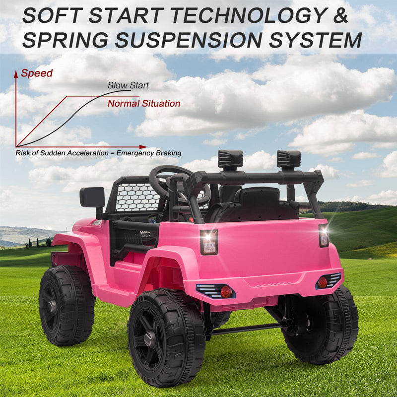 12V Battery-Powered Kids Ride-On Off-Road Truck Toy with Parent Remote Control