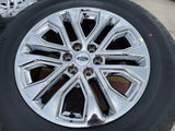 20" Ford F-150 LARIAT Limited OEM 10619 rims wheels CHROME Expedition 2026 NEW Texas Truck Tire