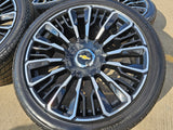 24" Chevy Tahoe Suburban Silverado OEM High Country wheels rims 2025 2026 NEW Texas Truck Tire