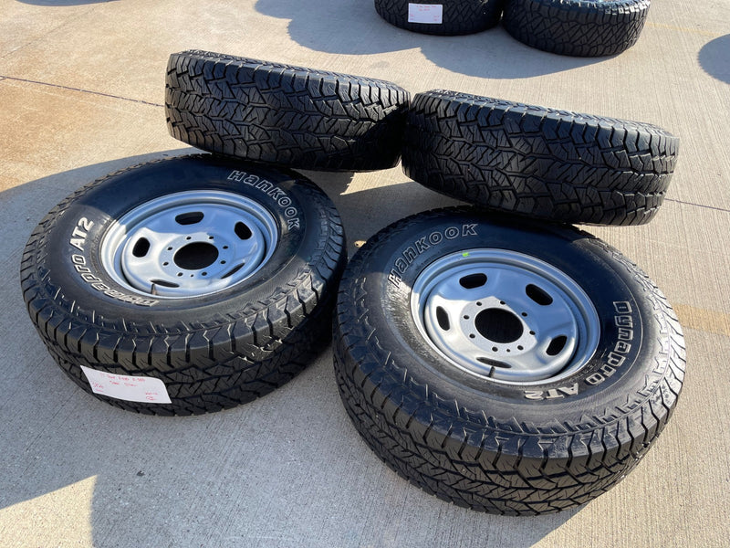 17" Ford F-250 F-350 OEM 3828 wheels rims tires HANKOOK DYNAPRO A/T2 35" Texas Truck Tire