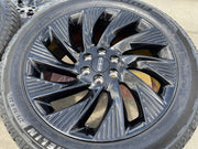 22" Lincoln Navigator OEM 10665 rims wheels BLACK LABEL 2025 2026 MICHELIN Texas Truck Tire