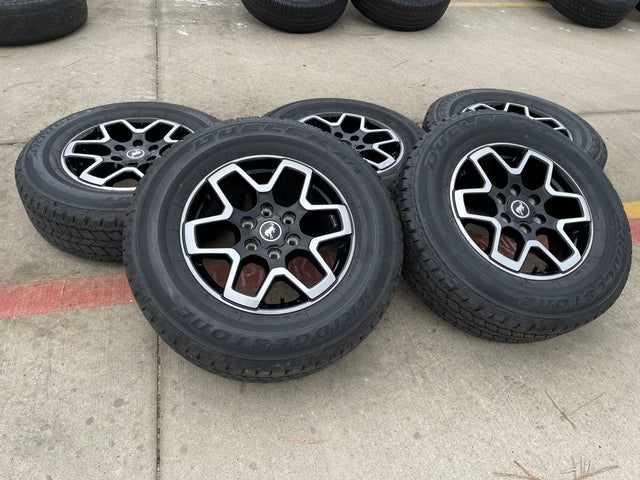 18" Ford Bronco wheels rims black 95213 Ranger tires 2023 2024 2025 2026 NEW Texas Truck Tire