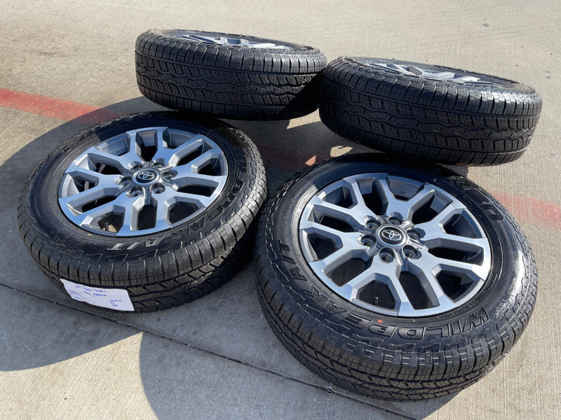 20" Toyota Tundra TSS TRD OEM wheels rims 95359 75277 Sequoia 2025 2026 NEW A/T Texas Truck Tire