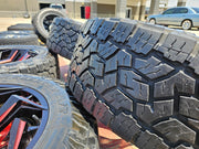 22x10 FUEL D775 Reaction Chevy Dodge Ram 2500 3500 wheels rims 37" 8x165 8x6.5 Texas Truck Tire