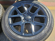 22" Dodge Ram 1500 OEM LIMITED Laramie wheels rims black 2725 2684 GENERAL Texas Truck Tire