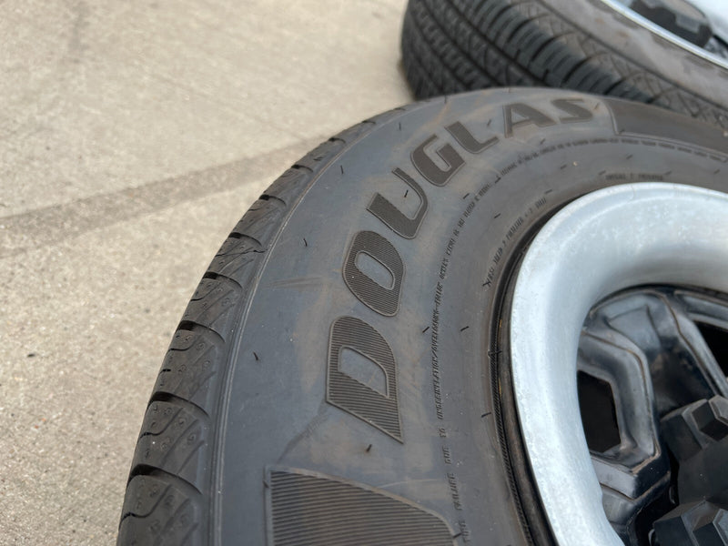 14" Chevy C1500 Blazer Old School Chevy wheels rims GMC tires 5x120 5x4.75 Texas Truck Tire
