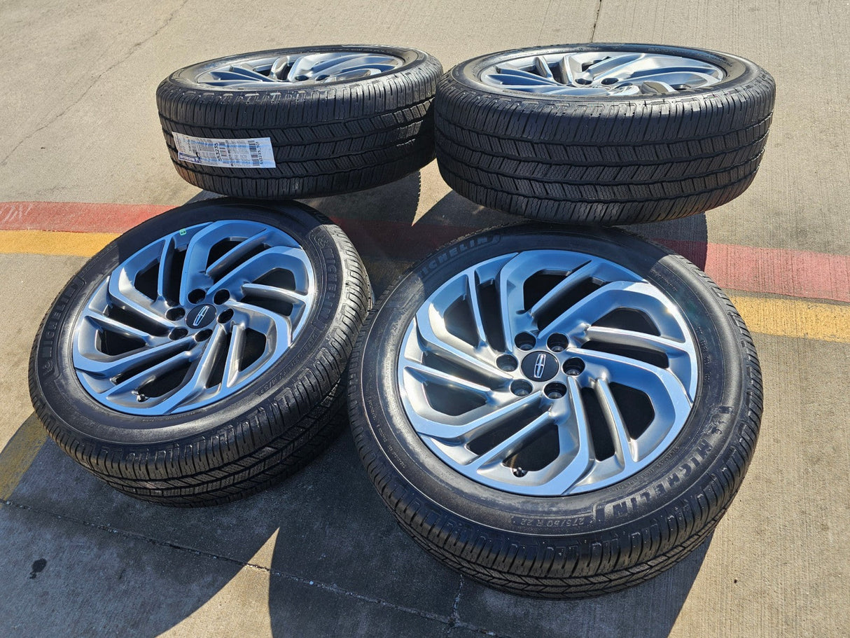 22" Lincoln Navigator OEM 94225 rims wheels BLACK LABEL 2025 2026 MICHELIN NEW Texas Truck Tire