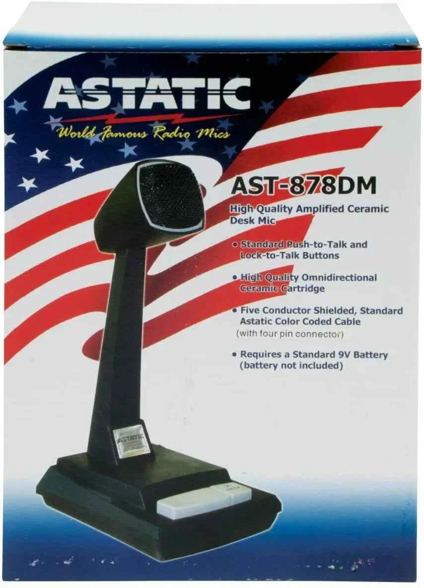 ASTATIC AST-878DM High Quality Amplified Ceramic Desk Mic TekShack