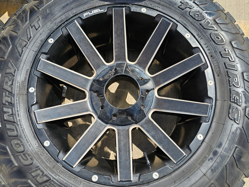 20x10 FUEL Contra D615 Ford F-250 F-350 rims wheels 8x170 -18 TOYO 35" Texas Truck Tire