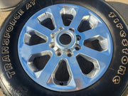 (1) 20" Dodge Ram 2500 3500 LARAMIE OEM 2700 POLISHED wheel rim spare Texas Truck Tire