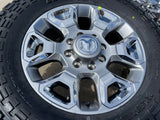 20" Dodge Ram 2500 3500 LARAMIE OEM 2562 CHROME wheels rims NEW 35" Texas Truck Tire