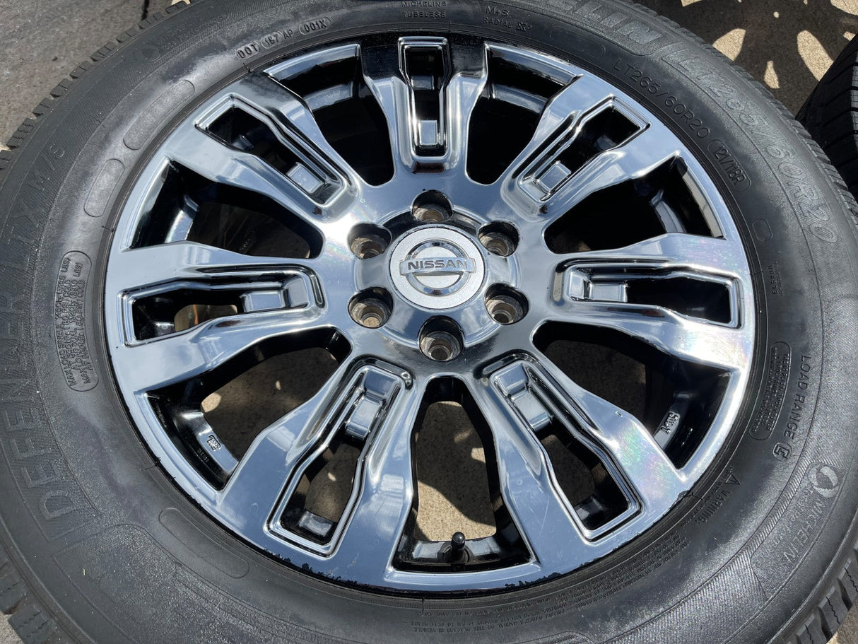 20" Nissan Titan XD OEM 62728 wheels rims tires CHROME DISCOUNTED Texas Truck Tire