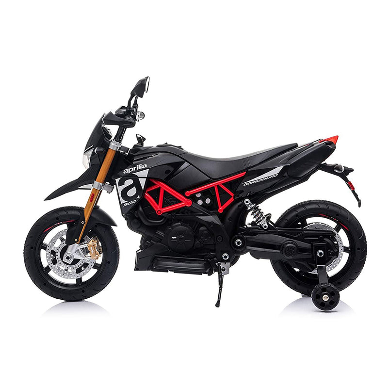 TOBBI Aprilia Motorcycle Ride-On for Kids 3+ Years - Black
