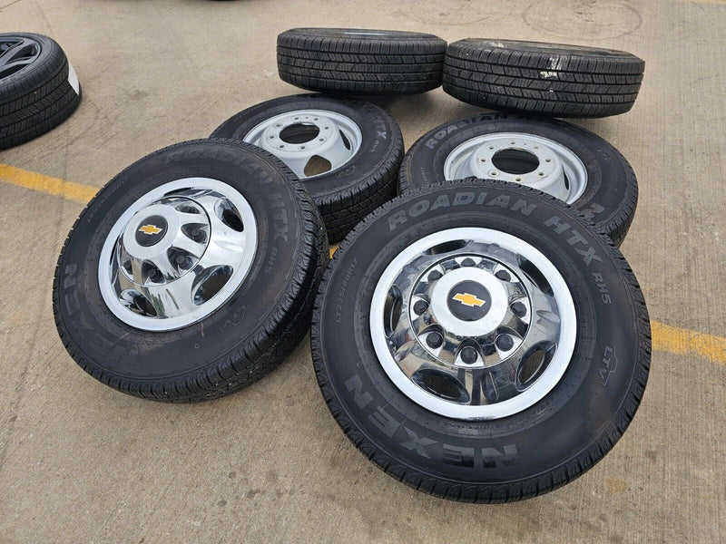 17" Chevy Silverado GMC Sierra 3500 Dually simulator rims wheels OEM 8094 NEW Texas Truck Tire