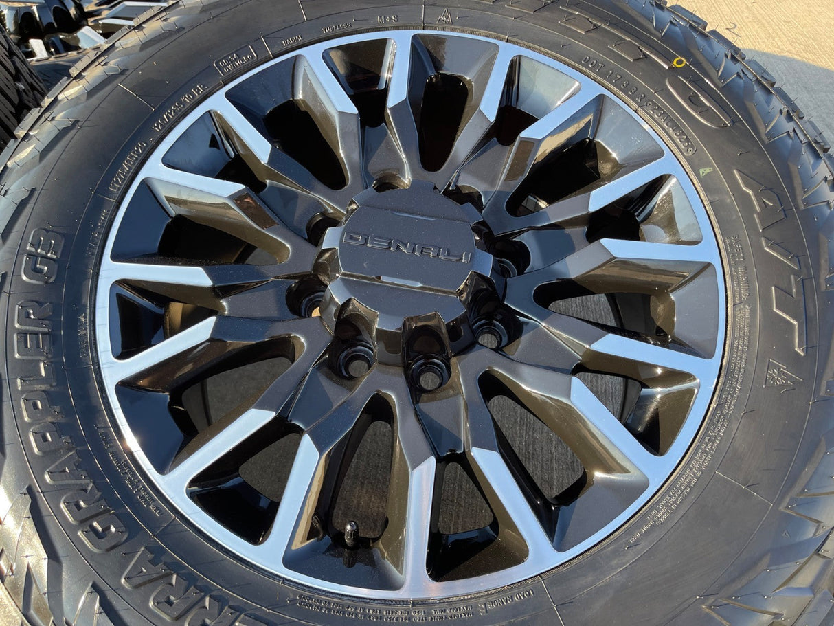 20" GMC Sierra Chevy Silverado 2500 3500 OEM Replica wheels rims NITRO 34" NEW Texas Truck Tire