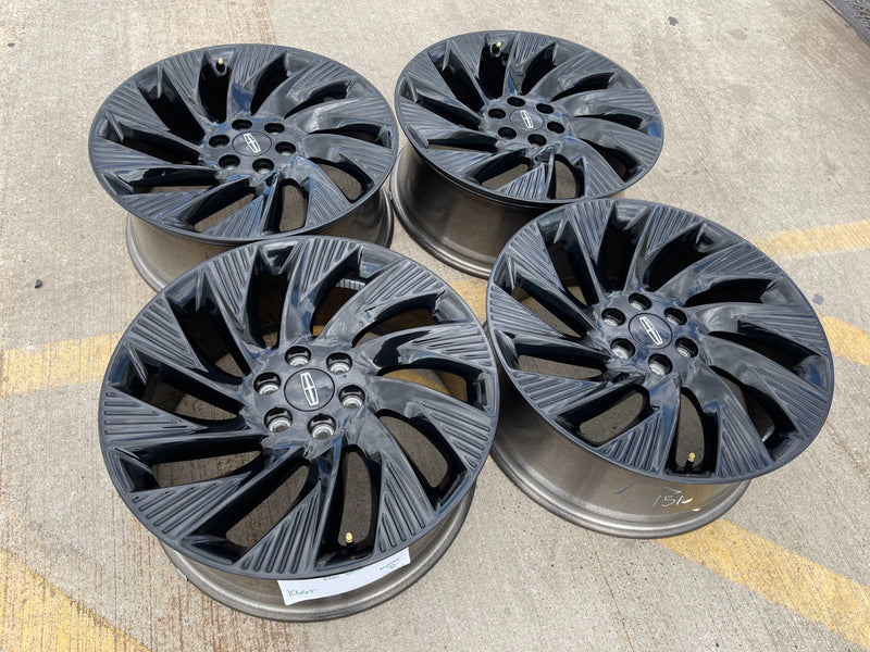 22" Lincoln Navigator OEM 10665 rims wheels BLACK LABEL 2025 2026 2027 NEW Texas Truck Tire